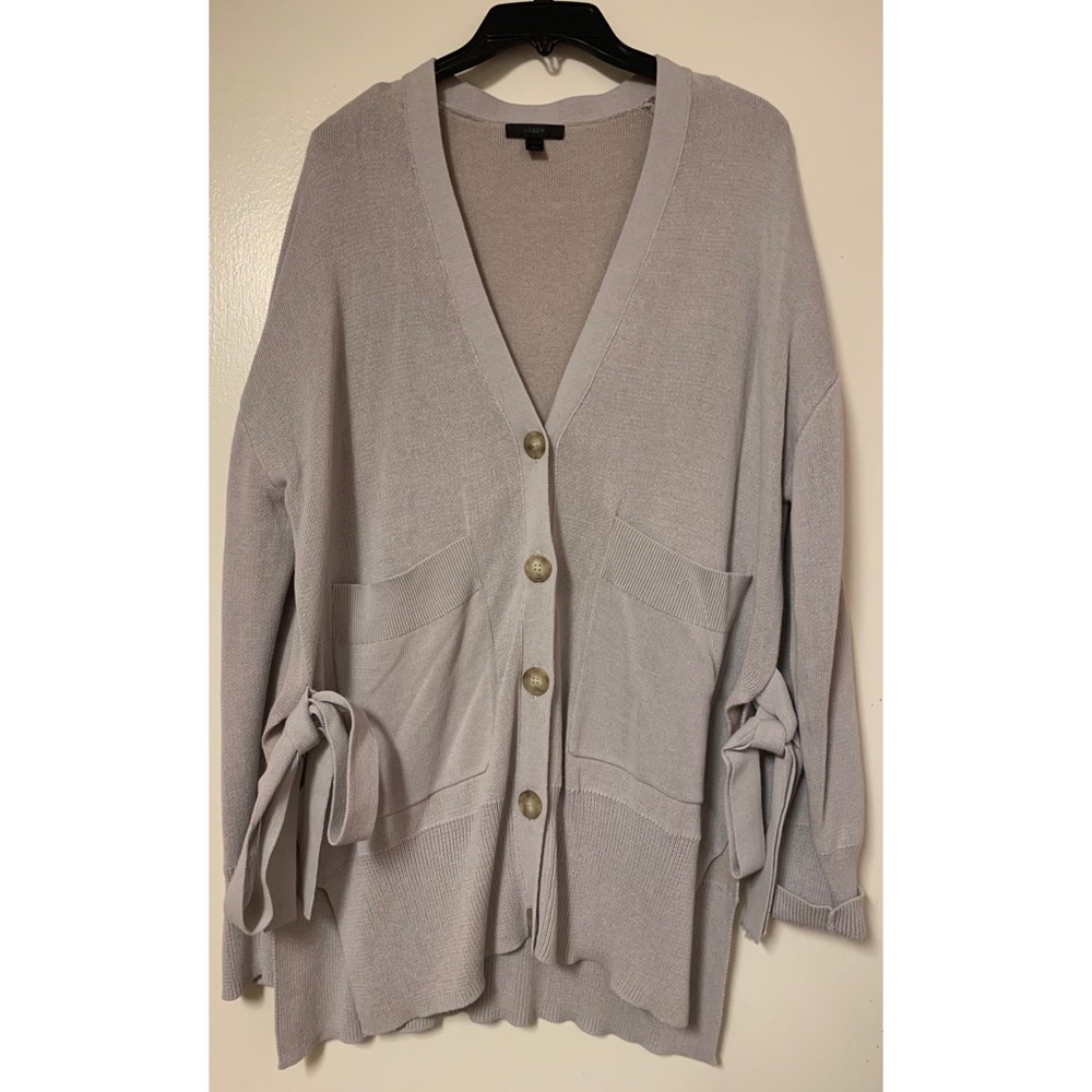 Women’s J. CREW Long Cardigan with Bows
